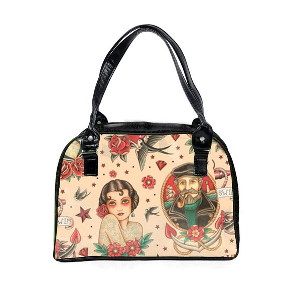 Edie Triple Compartment Signature Satchel...